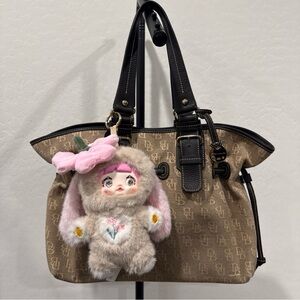 Dooney & Bourke Tan Tote with Black Trim